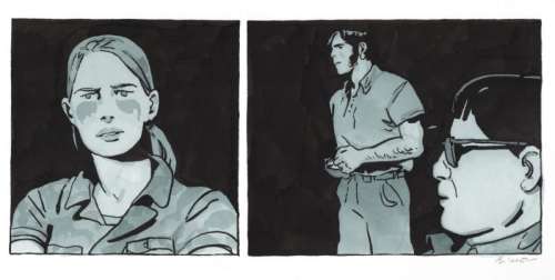 Bastien Vives | Corto Maltese - Dessin issu de l’album "Le jour d’avant" - 20 - H:19 x L:43 - Encre et aquarelle - 2025 - | Manjari & Partners