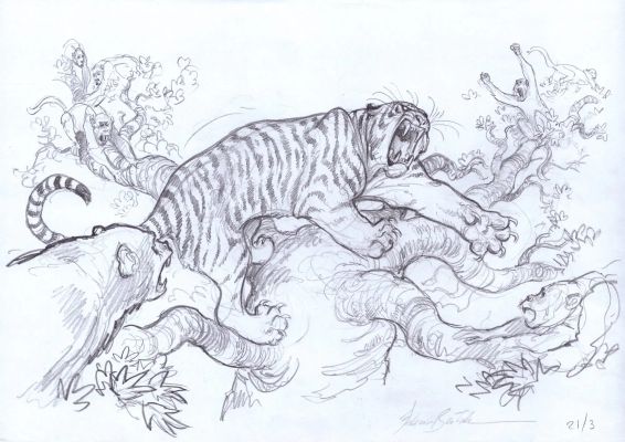 Federico Bertolucci | La tigre (Love #1) vignetta 111 | Krazy Art Gallery