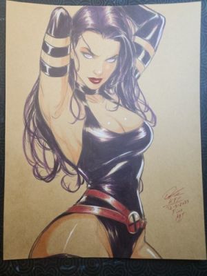 Psylocke Original Fine Art Signed 8.5x11 COA Included | eBay US (Buy It Now)