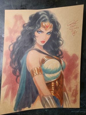 Wonder Woman Galactic Original Comic Art Signed 8.5x11 COA Incl | eBay US (Buy It Now)