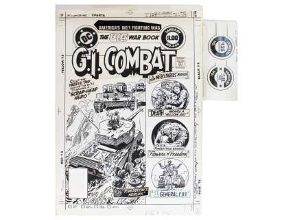 Joe Kubert GI Combat #249 Cover Art | Weiss Auctions