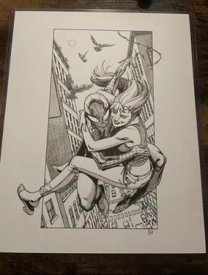 DJIBRIL M-P Original Spiderman & Mary Jane Art | eBay US