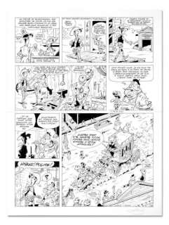 Achdé (Darmenton Hervé Dit) - ACHDé LUCKY LUKE. La belle province. Planche 13 pour cette…