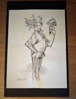 Munuera, José-Luis - Grand dessin original aquarellé - Comte de Champignac (Spirou et Fantasio) (2017) | Catawiki