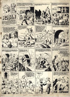 Oulié | Robin l’Intrépide planche 23 | Galerie OPA