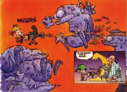 Midam | KIT PADDLE Illustration aux encres de couleurs, paru dans Spirou | Kahn et Associés