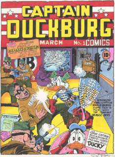 291: Rosa Captain Duckburg #1 cover original comic art | Russ Cochran