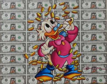 Sage (Gabriel Brisan) - Mixed Media on Canvas - Happy Duck - (2018) | Catawiki