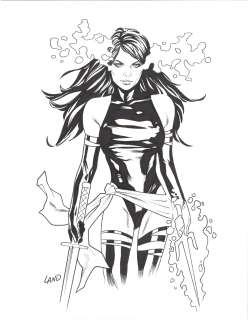 Greg Land | Psylocke By Greg Land | ComicArtFans Classifieds