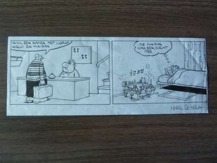 Retera, Mark - Originele strook - Dirkjan - ’Minibar’ | Catawiki