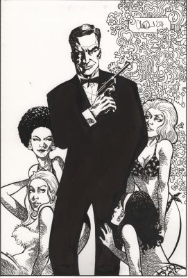 Charlie Adlard, Ian Fleming | A Classic James Bond 007 By Charlie Adlard (The Walking Dead) | ComicArtFans Classifieds