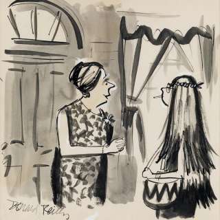 (THE NEW YORKER / CARTOON) DONALD REILLY. "I realize acceptance at Smith means little to you at the moment, dear, but you’ll see--you | Swann Galleries