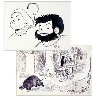 Will | Ensemble de 2 dessins inédits. Illustration de gr… | Banque Dessinée