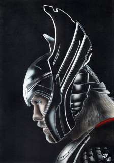 Thor Profile - Original Painting - Diego Septiembre - EO | Catawiki