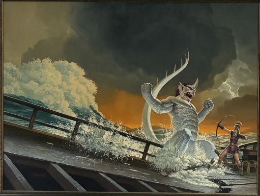 Lot 48 - Keith Parkinson — The Warrior’s Tale Cover Artwork (1994) | Oberon Auctions