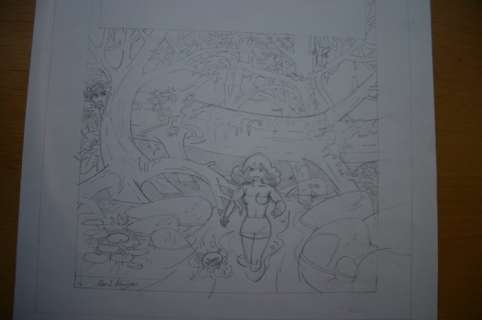 Franka - Potloodtekening - Alternatief achterplat - Wraak van het vrachtschip (1979) | Catawiki