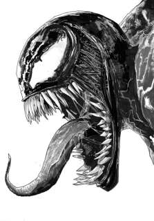 Venom - Original Movie Artwork by Nick Gribbon - Esquisse originale - (2018) | Catawiki