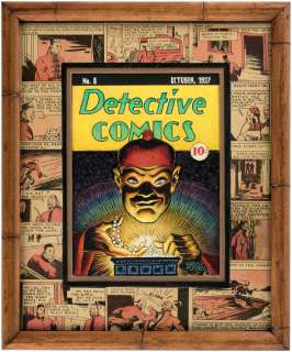 CREIG FLESSEL "DETECTIVE COMICS" #8 COVER RECREATION ORIGINAL ART CUSTOM FRAMED DISPLAY. | Hake’s