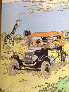 Wasterlain, Marc - Original art - Homage to Hergé - Cover â€œTintin in the Congoâ€ with Sarah Spits | Catawiki