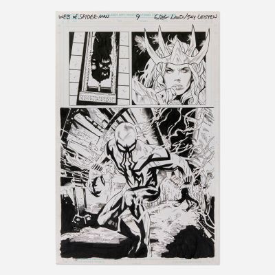 Greg Land and Jay Leisten, Web of Spider-Man #1 Story Page 9 Original Art (Marvel Comics, 2024) | Landry Pop Auctions