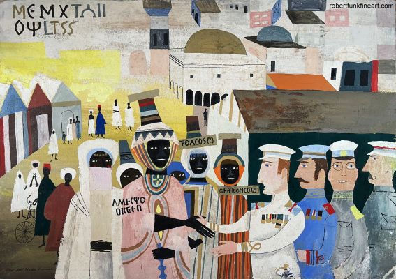 Alice Provensen, Alice And Martin Provensen | Alice And Martin Provensen , Ethiopians Shake Hands with Europeans | ComicArtFans Classifieds