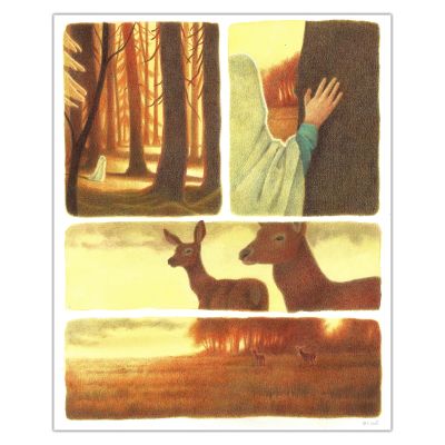 Florian Pigé | Nuit Blanche - Les biches | Achetez de l’Art