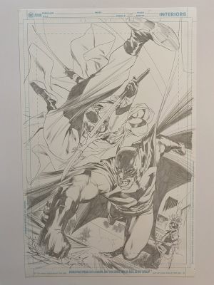 Carlo Pagulayan | Carlo Pagulayan-Batman Issue 103 Page 5 Full Page Splash Featuring Batman, Ghost-Maker, And Clownhunter (2021) | ComicArtFans Classifieds