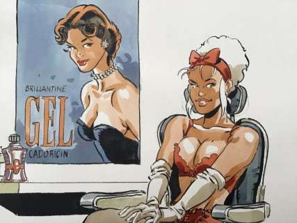 Meynet, Félix - Dessin Couleurs  - Â«Â Brillantine GELÂ Â» | Catawiki