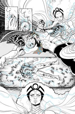 Luciano Vecchio | Storm #6, Page 16 - Artist Proof | ComicArtFans Classifieds