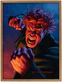 "MARVEL MASTERPIECES - MISTER HYDE" TRADING CARD ORIGINAL ART BY THE BROTHERS HILDEBRANDT. | Hake’s