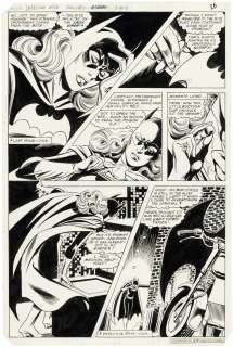 "DETECTIVE COMICS" #516 COMIC PAGE ORIGINAL ART FEATURING BATGIRL BY JOSE DELBO. | Hake’s