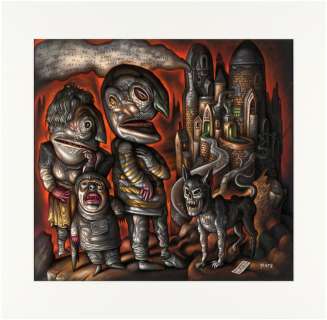 CHRIS MARS "WITCH HAZEL SWAYZEE" PAINTING ORIGINAL ART. | Hake’s