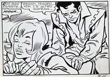 Isabella #78 - Sandro Angiolini - 8x Original Art - Page volante - EO - (1970) | Catawiki