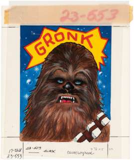 "STAR WARS" CHEWBACCA GREETING CARD ORIGINAL ART. | Hake’s