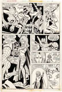 "GIANT-SIZE SPIDER-MAN #3 COMIC BOOK PAGE ORIGINAL ART BY ROSS ANDRU. | Hake’s