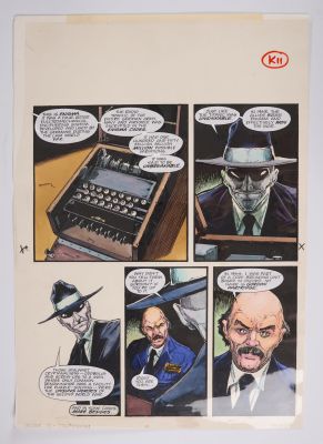 Lot 158 - Alex Ronald 2000 AD Prog #1063 Case Two: Cryptogram Vector 13 Colour Story Pages (Fleetway, 1997) | Stanley Gibbons Baldwin’s