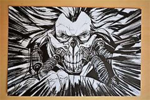  - L‘Immortale Joe di Mad Max - Marco Itri - original illustr. - Page volante - EO - (2018) 