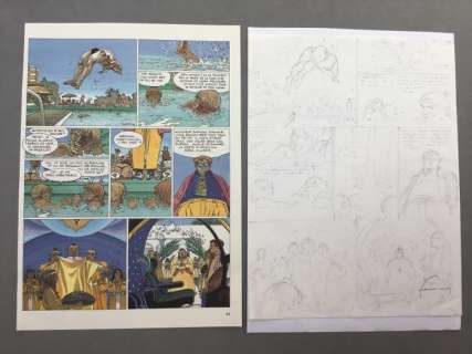 Hermann - Planche originale crayonnés (p.39) - Jeremiah T.13 - Strike - (1988) | Catawiki