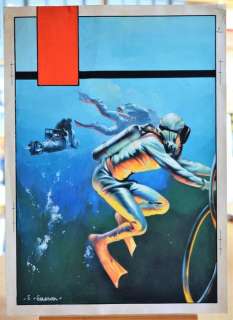 Il Vittorioso - Tav. orig. Caesar "L’uomo e il mare" - Page volante - EO - (1956) | Catawiki