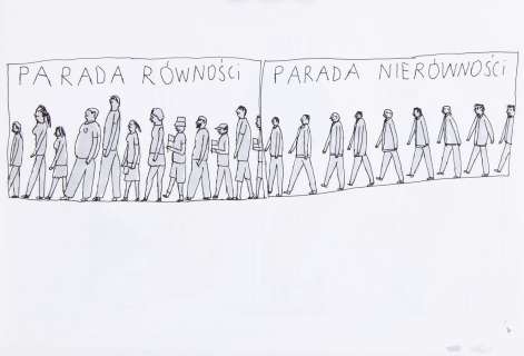 Janek Koza (1970) | Janek Koza | "Parada równości / parada nierówności", 2017 | Desa Unicum