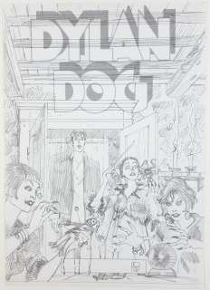 Dylan Dog albo gigante n. 13 - bozza originale copertina di Angelo Stano - Page volante - (2004) | Catawiki