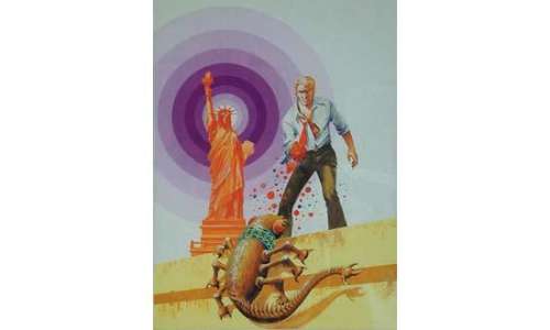 VANCE. William. " Luc Orient ". Gouache en couleurs sur papier pour la | Tessier Sarrou