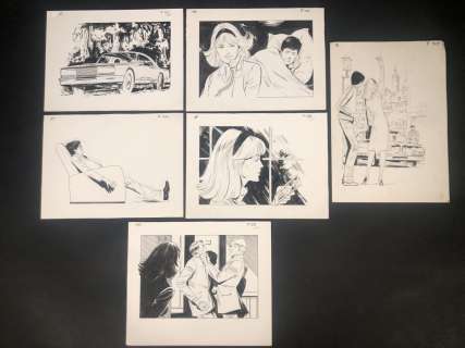 Sidobre, Jean (1924-1988) Alice.... | SIDOBRE, Jean (1924-1988) Alice. Ensemble de 6 illustrations... | Oger-Blanchet