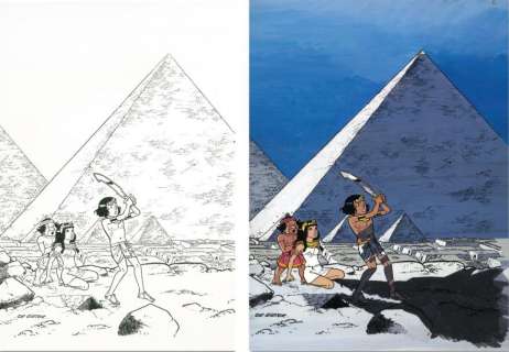 De Gieter | Lucien PAPYRUS 21. LE TALISMAN DE LA GRANDE PYRAMIDE. Illustration | Coutau Bégarie