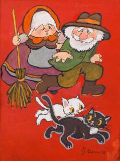 Julitta Karwowska-Wnuczak (1935) | Julitta Karwowska-Wnuczak | "Filemon i Bonifacy", ilustracja książkowa, 1977 | Desa Unicum