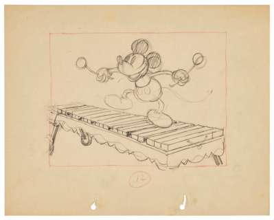 Walt Disney Studios, 1930S | An Animation Drawing for Mickey Mouse | Christie’s