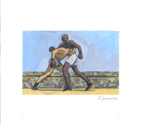 Aude Samama | Illustration Boxe | 2DGalleries