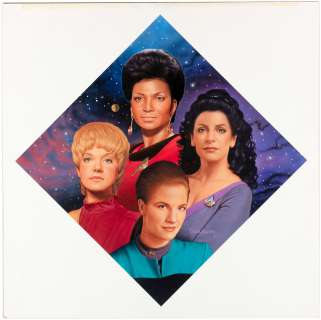 WOMEN OF STAR TREK STAR TREK ORIGINAL PAINTED ART BY TODD TREADWAY FOR HAMILTON COLLECTION. | Hake’s