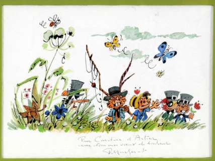 Macherot | Illustration Ã  l’aquarelle sur papier dessin repr… | Banque Dessinée