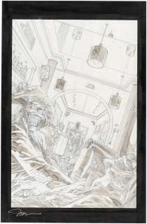 BATMAN: EUROPA #1 COMIC BOOK PAGE ORIGINAL ART BY JIM LEE. | Hake’s